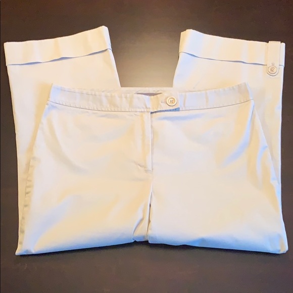 LOFT Cropped Pants with Button Cuffs - Picture 2 of 6